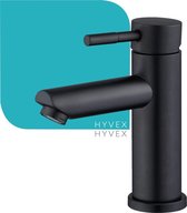 Badkamer & Keuken Kraan Zwart inclusief aansluitingen - Wastafel Kraan - Zwart