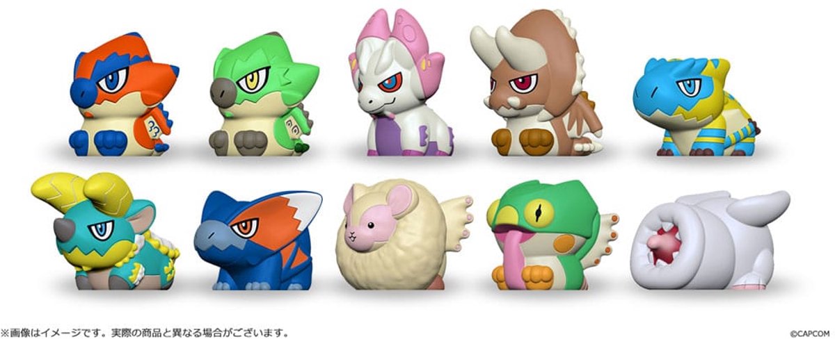 Capcom Monster Hunter Figure Builder Trading Figuur 3 - 5 cm Finger Puppet Monster Hunter Vol. 1 (10) Mini-Figuur
