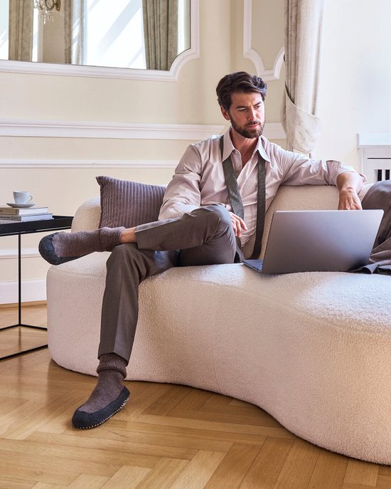 Chaussettes maison FALKE Cosyshoe pour homme - Bleu foncé - Taille 43-44