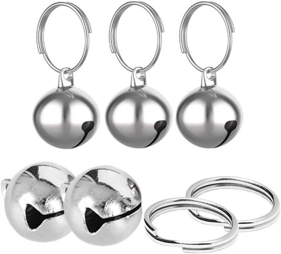 SOIMISS 50 stuks metalen belletjes, zwart, Kerstmis, metaal, rond, mini-klokken, sieraden, ornamenten voor windgong, doe-het-zelf feestdecoratie, 22 mm SOIMISS 50 stuks metalen belletjes, zwart, Kerstmis, metaal, rond, mini-klokken, sieraden, ornamenten voor windgong, doe-het-zelf feestdecoratie, 22 mm