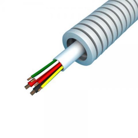Flexibele Buis met Signaalkabel - Voorbedrade Flexbuis - YR-MB - 4x0 Flexibele Buis met Signaalkabel - Voorbedrade Flexbuis - YR-MB - 4x0