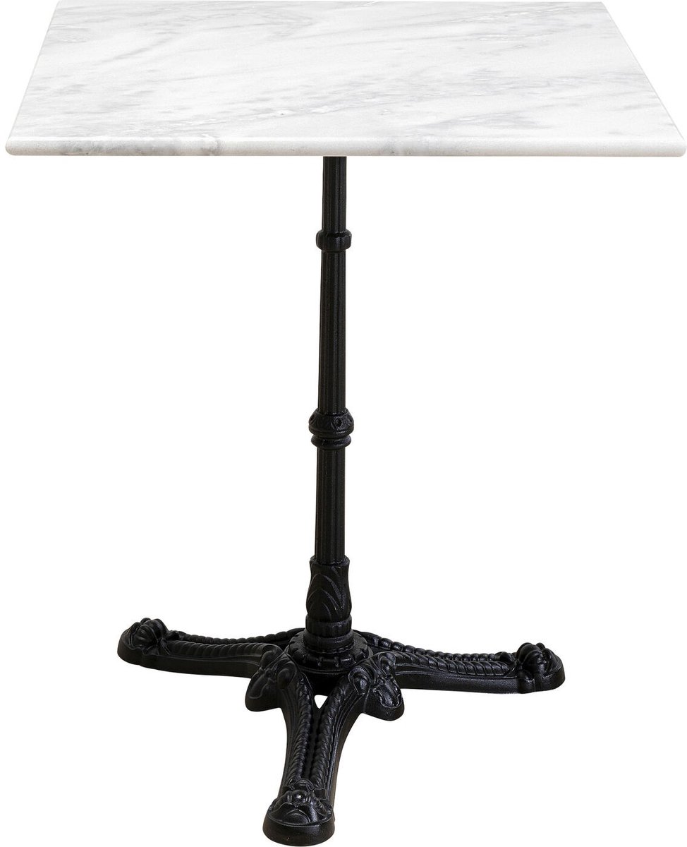 Eettafel Bistrot vierkant 60x60cm wit marmer Kare Design