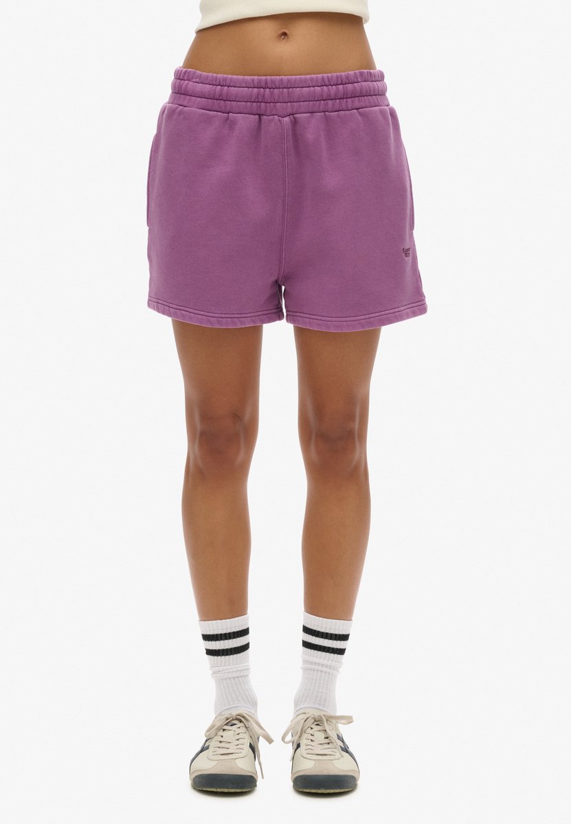 Superdry Vintage Wash Korte Sportbroek M Vrouw Paars