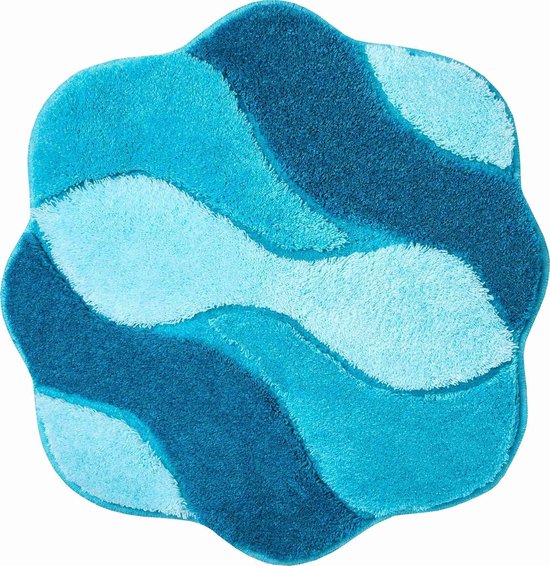 Grund Badmat, Ultrazacht En Absorberend, Antislip, 5 Jaar Garantie Erkenntnis Mandala 60 Cm Rond Turkoois Grund Badmat, Ultrazacht En Absorberend, Antislip, 5 Jaar Garantie Erkenntnis Mandala 60 Cm Rond Turkoois