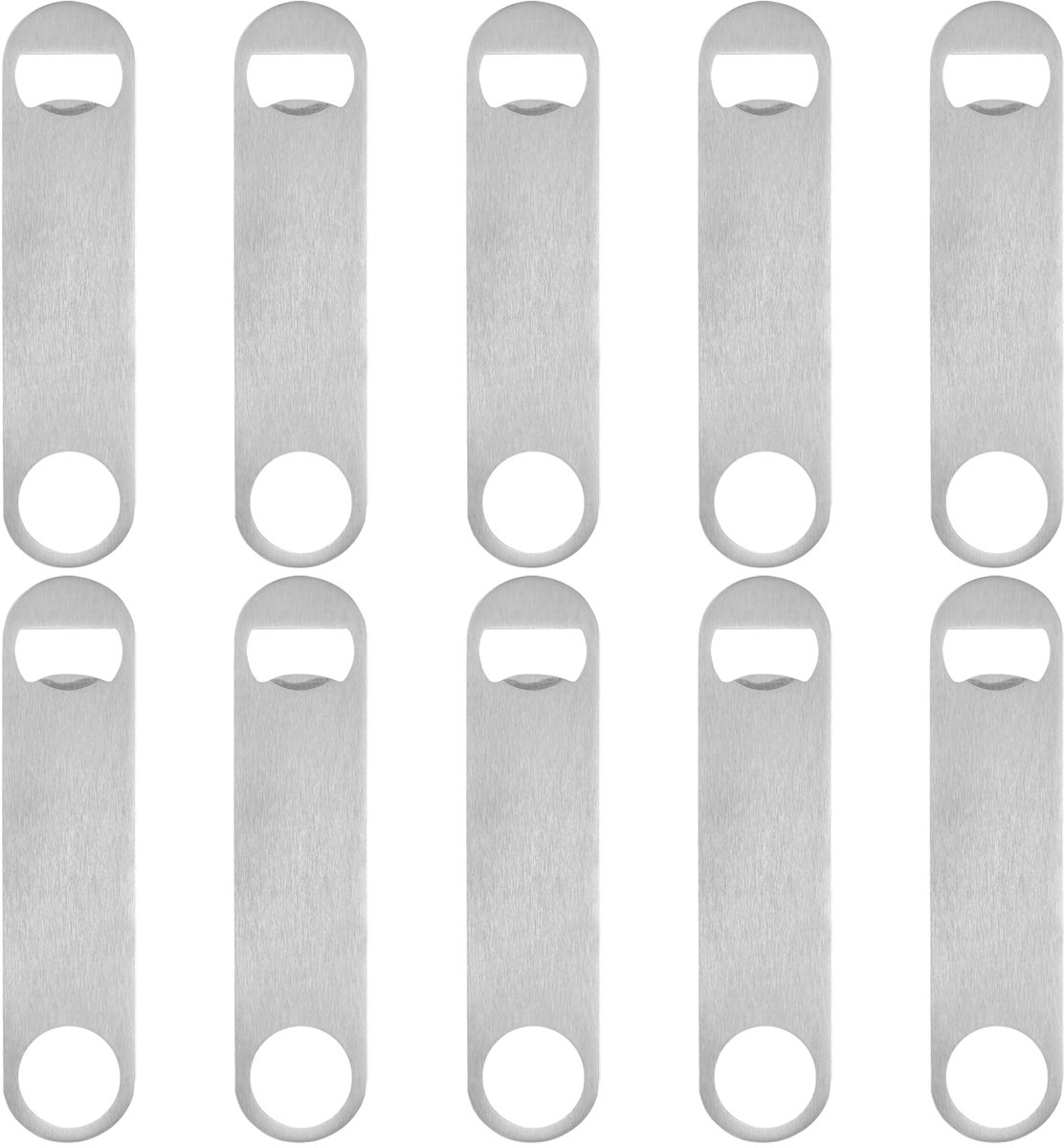 Unyqoos® Flessenopener Set van 10 Stuks voor Keuken, Bar en Restaurant met Sleutelhangerontwerp