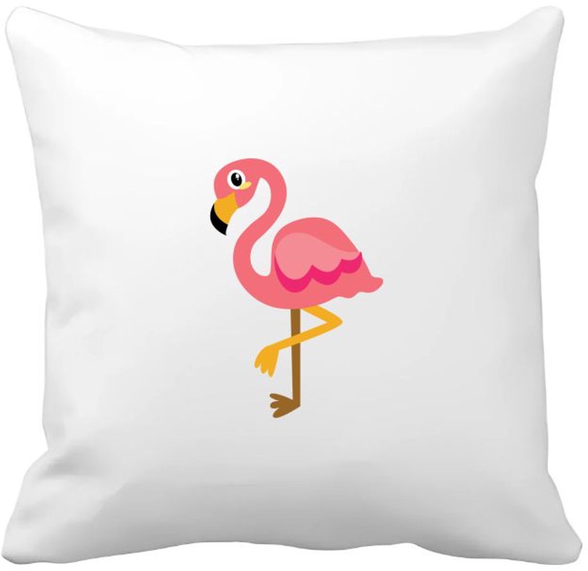 Akyol flamingo's Kussen hoes - Flamingo - dieren liefhebbers - vogels - dieren - dierendag - 40 bij 40 cm Multicolor