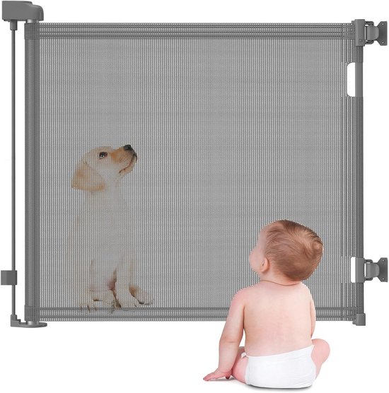 Designer Haardhek - Premium Veiligheidsbarrière Voor Kinderen En Huisdieren - 144 Cm