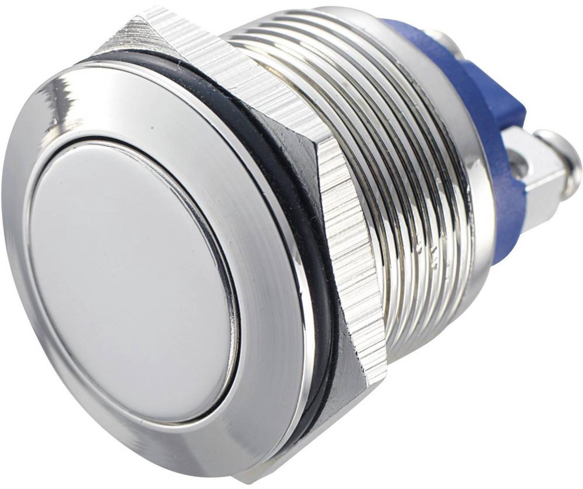 TRU COMPONENTS GQ 19F-N Vandalismebestendige druktoets 48 V/DC 2 A 1x uit/(aan) Moment IP65 1 stuk(s)