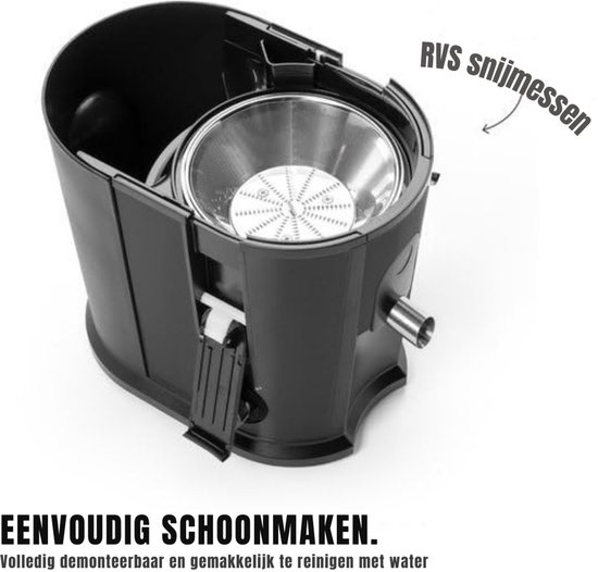Thuys - Sapcentrifuges Groenten en Fruit - Elektrische Sapcentrifuge - Sapcentrifuge - 17x24x29cm - Zwart van Thuys — afbeelding 4