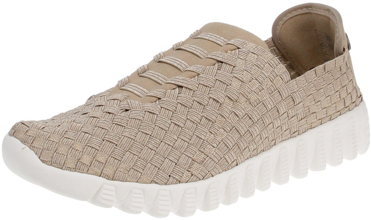 Bernie Mev BM62 Zip Vivaldi - Damesschoenen Sneaker - Licht-Goud