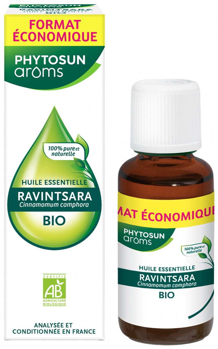 Goedkoopste Phytosun Arôms Ravintsara Etherische Olie (Cinnamomum Camphora) Biologisch 30 ml