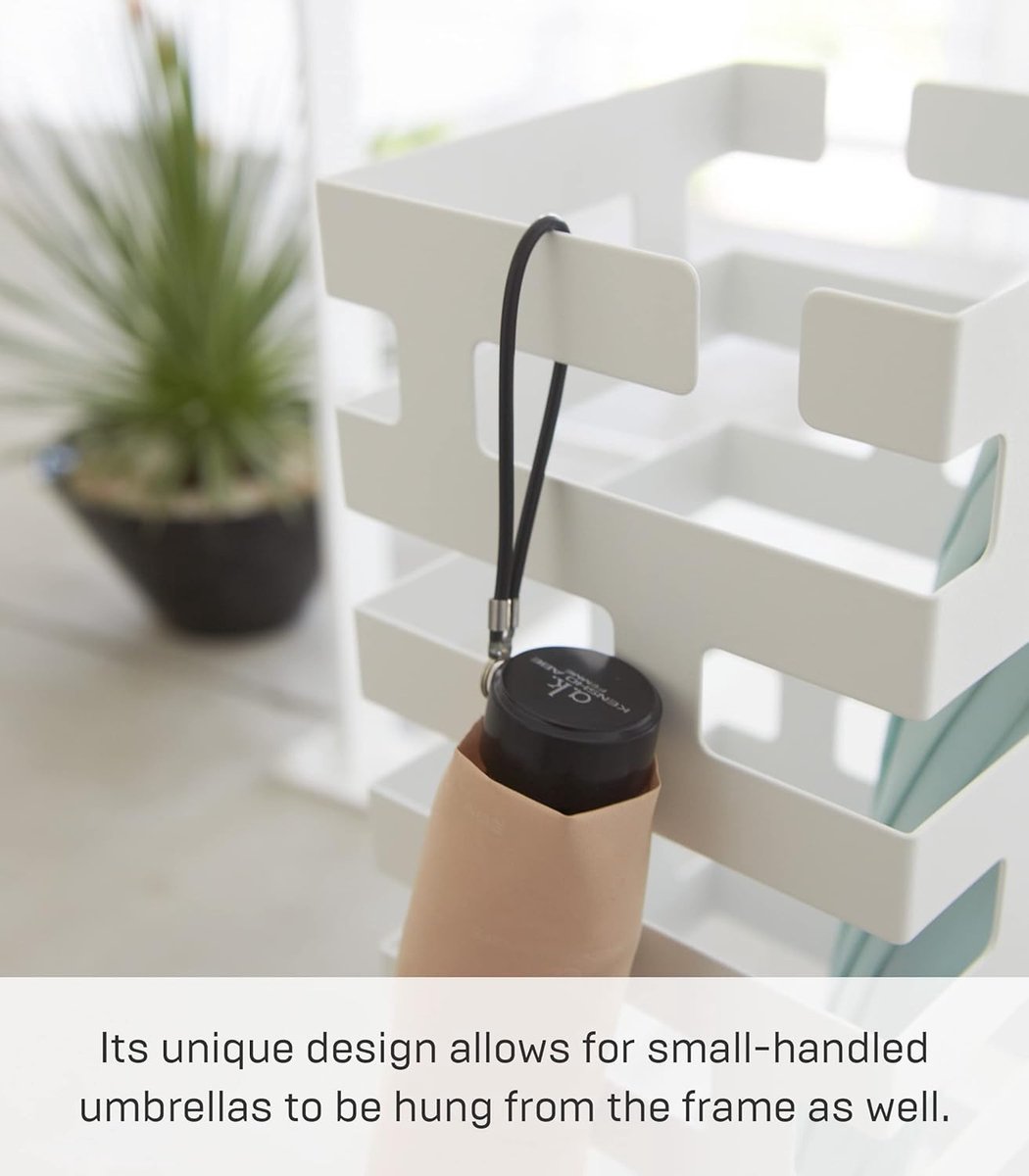 Brick Paraplubak Vierkant - Wit - Modern Design - Hout