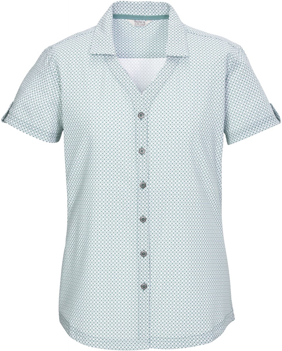 Killtec KOS Women Woven Shirt Outdoorblouse Dames Aqua Blauw