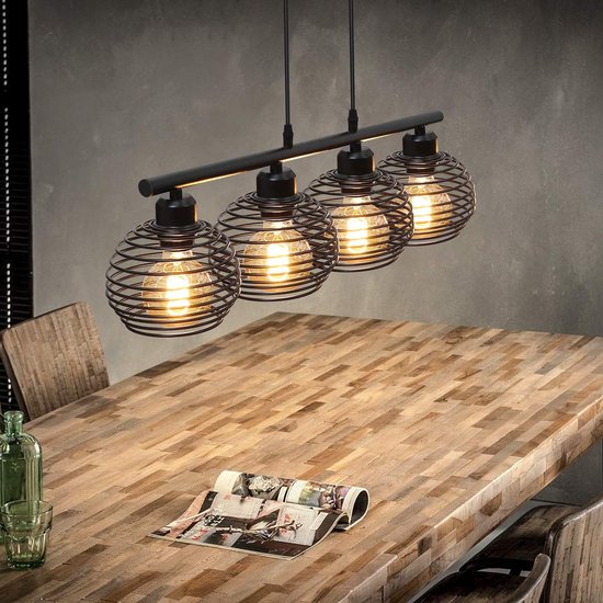 Moderne - Industriële - Hanglamp - 6 Lichts - Charcoal - Hera