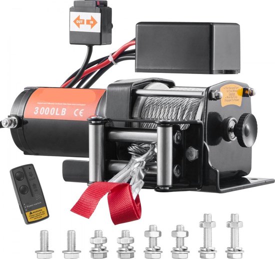 Elektrische lier 10000 lb / 4536 kg 12V | Handelsonderneming Van Welpen