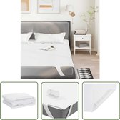 vidaXL Imperméable - Protège-matelas - Protège-matelas imperméable 120x220 cm Blanc - Housse de Matras - Linge de lit