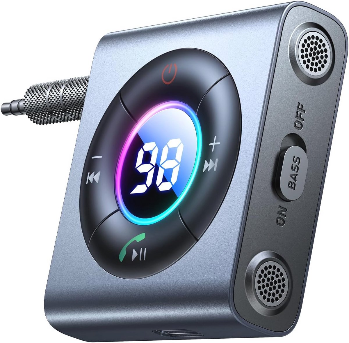 Bluetooth-ontvanger met HiFi-sound en dubbele microfoon voor handsfree bellen