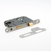 Nemef Veiligheidsslot 1279/17 Links - Hartafstand 55mm - Doornmaat 50mm - RVS voorplaat - SKG*