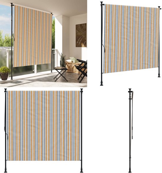 vidaxl-rolgordijn-voor-buiten-200x270-cm-stof-en-staal-geel-en-wit