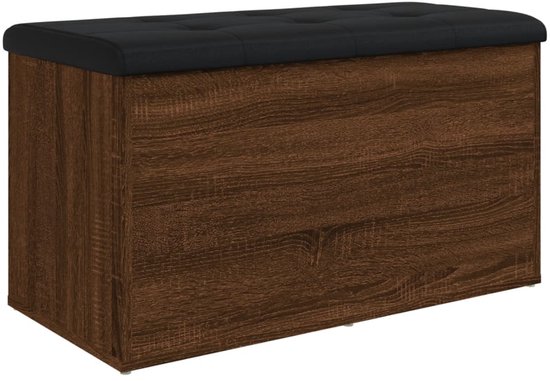 vidaXL Opbergbank Wit 102x42x45 cm Bewerkt Hout - Banken