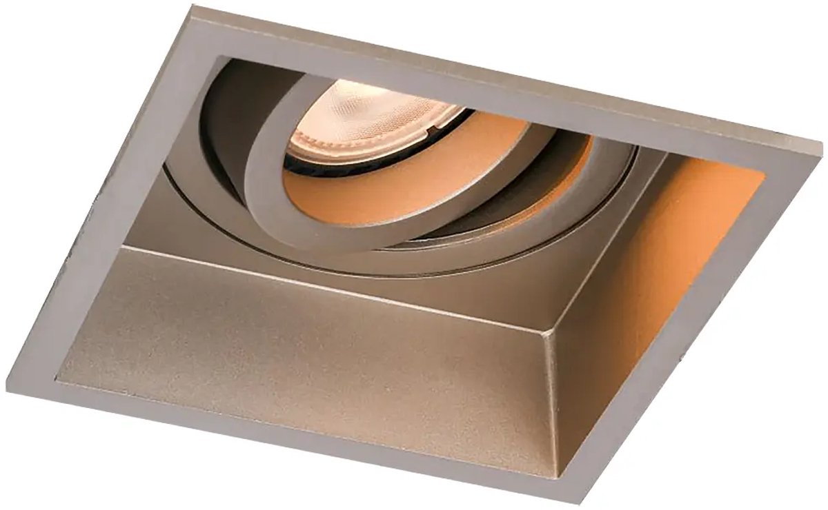 Artdelight - Inbouwspot Rex vierkant 9,2 cm champagne