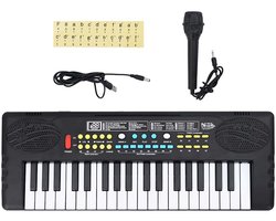 vidaXL - Piano - elektrisch - toetsenbord - met - 37 - toetsen - en - microfoon