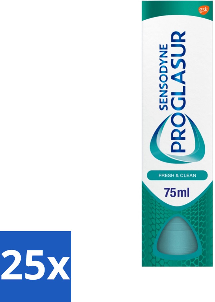 Sensodyne - Tandpasta - Pro Glasur - Fresh & Clean - 75ml x 25