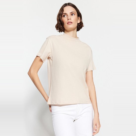 Trendyol T-shirt Basis à manches standard pour femme