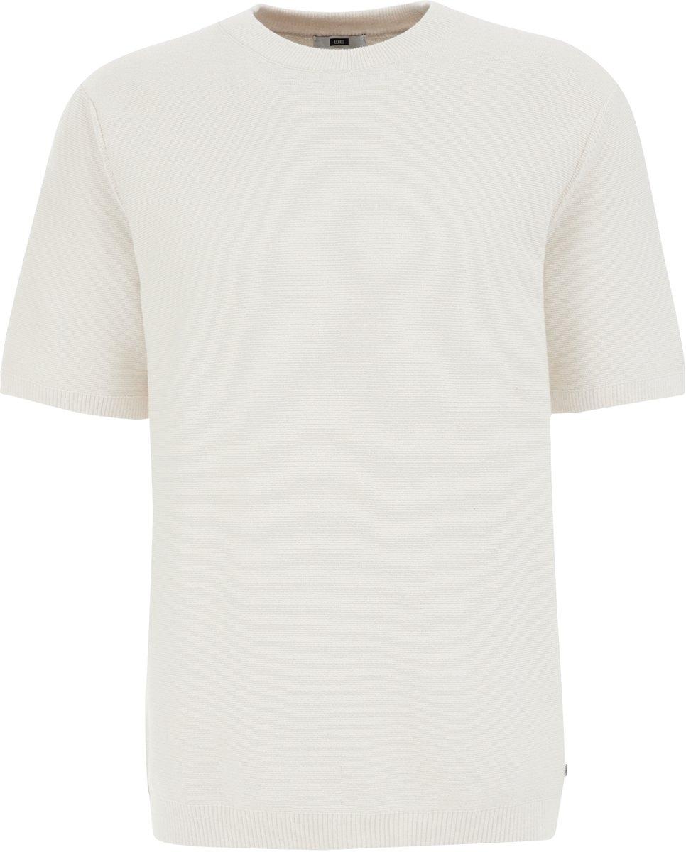 WE Fashion Heren Regular fit T-shirt van linnenmix