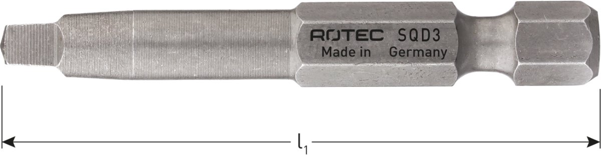 Rotec PRO Krachtbit SQD 1 L=89, E6.3, BASIC (vpe 10)
