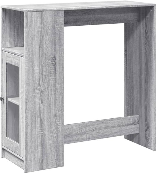 CLIPOP Houten eettafel 120 x 80 cm eetkamer rechthoekige tafel industriële stijl metalen tafelpoten 4 personen houten tafel keukentafel