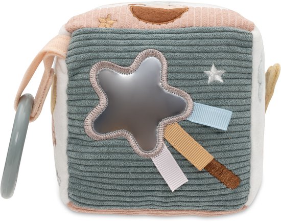 Jollein Baby Activiteitenkubus - Lovely Birds - Polyester - Sensorisch Speelgoed van Jollein — afbeelding 3