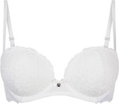 Hunkemöller Dames Lingerie Voorgevormde strapless maximizer beugel bh Marine - Wit - maat B75