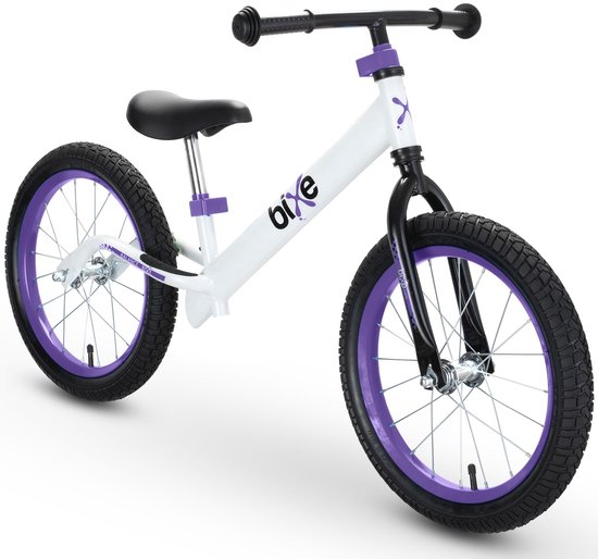 Bixe loopfiets voor kinderen van 5 tot 9 jaar - Kinderfiets 16 inch - Kinder fiets voor jongens en meisjes - Kinderfietsen zonder pedalen