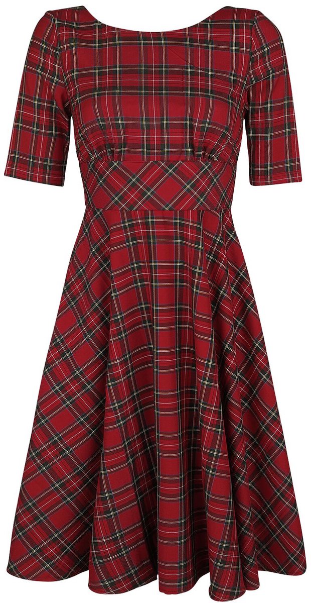 Hell Bunny Irvine 50s Dames Midi-jurk - rood - XL