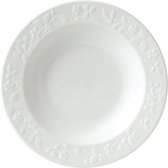Wedgwood - Wild Strawberry White Diep Bord - 23cm - Wit