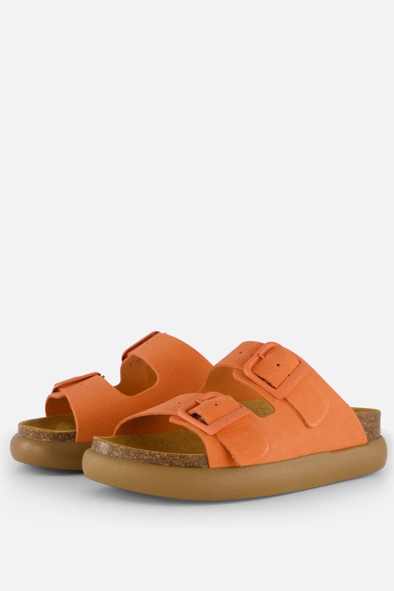 Scholl Noelle Chunky Slippers oranje Suede - Dames - Maat 40