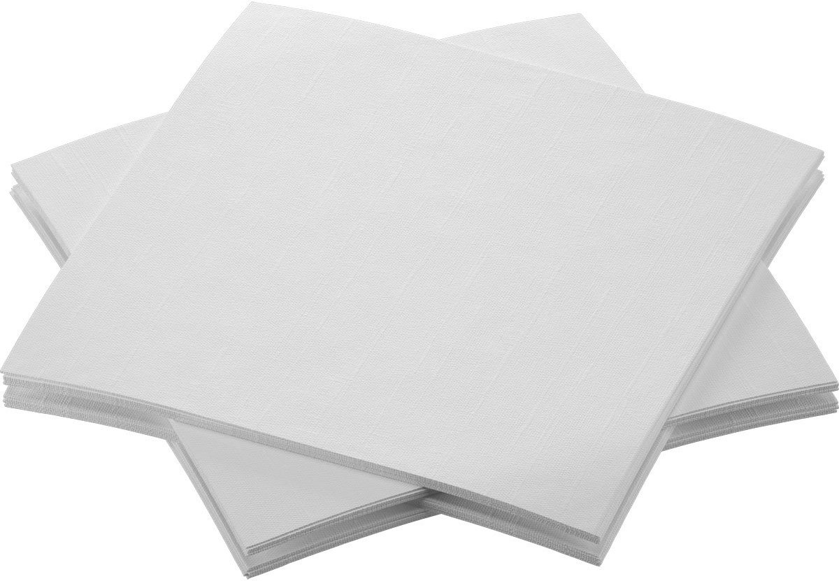 Duni dunisoft servet 20x20cm bio wit