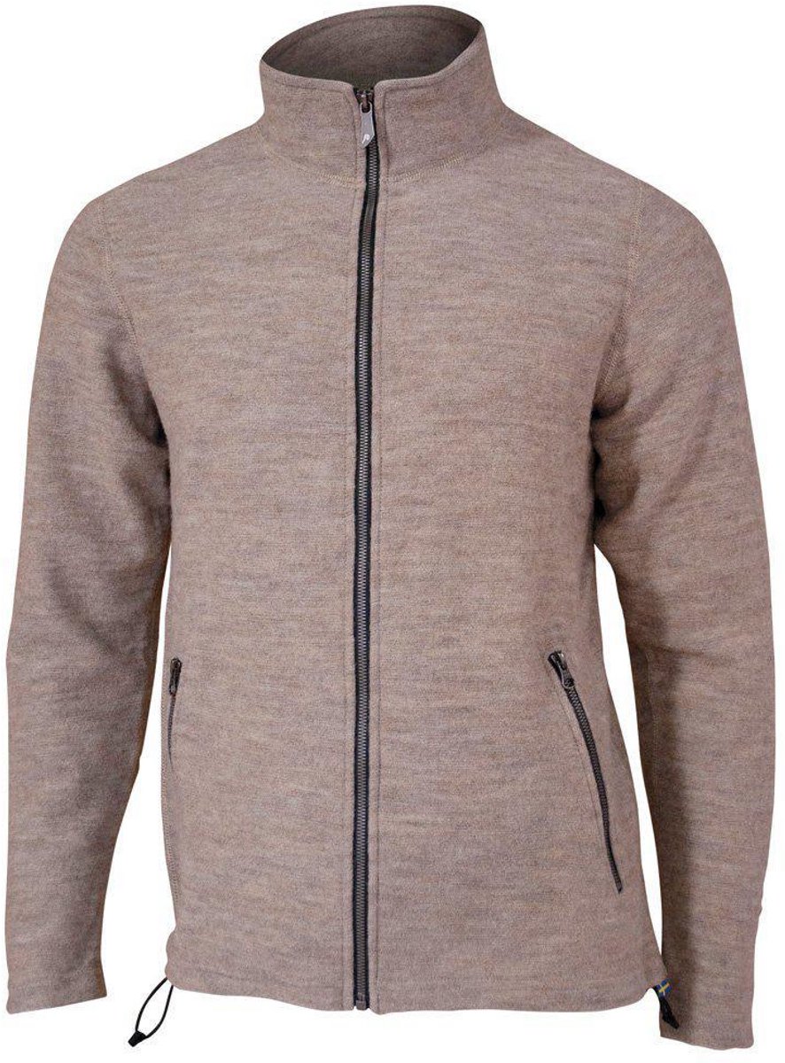 Ivanhoe vest Bruno voor heren van wol Stone Wit