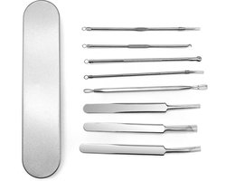 Scoby - Gezichtsverzorging Set – Mee-eters Verwijderen – 8-delig Set – Facial Cleaning Tools – Opbergdoosje – Schoon Gezicht
