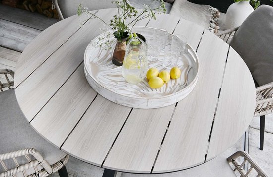 Ronde tuintafel Cyprus ø120cm | Wood | Polywood & Aluminium
