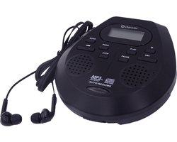 Denver Discman - Draagbare CD & MP3 speler - Anti shock - Ingebouwde speakers - Inclusief Oordopjes - CD, CD-R, CD-RW, MP3 - DMP395
