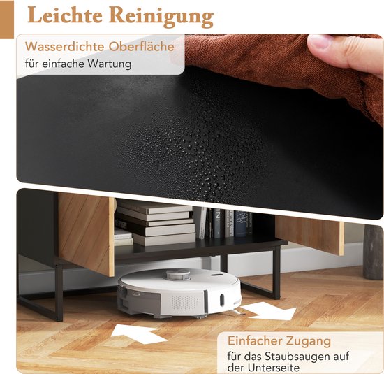 Keukenkast Met Deuren, 2 Lades En Moderne Verstelbare Plank 60 X 30 X 113 Cm Wit