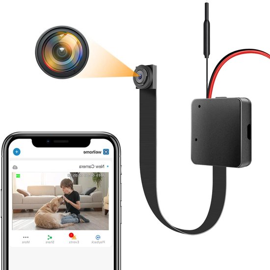 Mini Caméra Espion WiFi 1080P - Surveillance Intérieur/extérieur Sans Fil - Aimant, Rotation 360°, Batterie Longue Durée