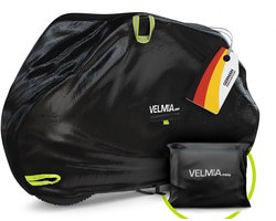 VELMIA fietszeil Ebike I fietshoes robuust en winterbestendig voor binnen en buiten, fietszeil, fietskarzeil, voor 2 fietsen en meer.