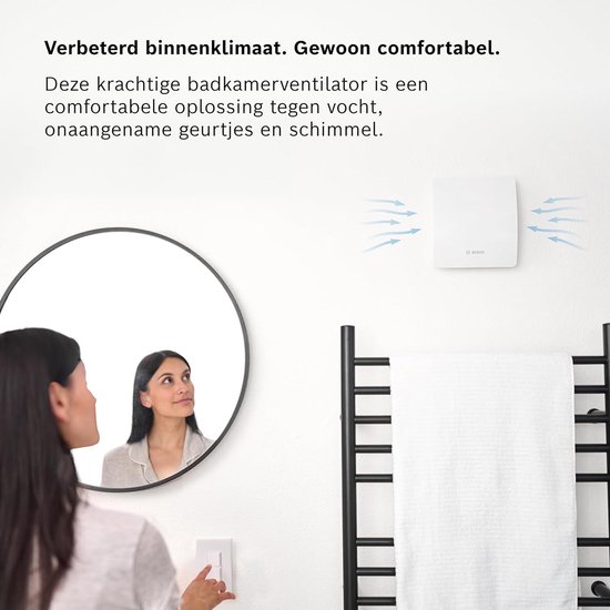 Itho btv 400t badkamerventilator met timer - Sanitair outlet online