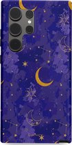 Casetastic Hoesje Geschikt voor Samsung S24 Ultra - Stijlvolle Beschermende Duo-layer Case - Sterrennacht