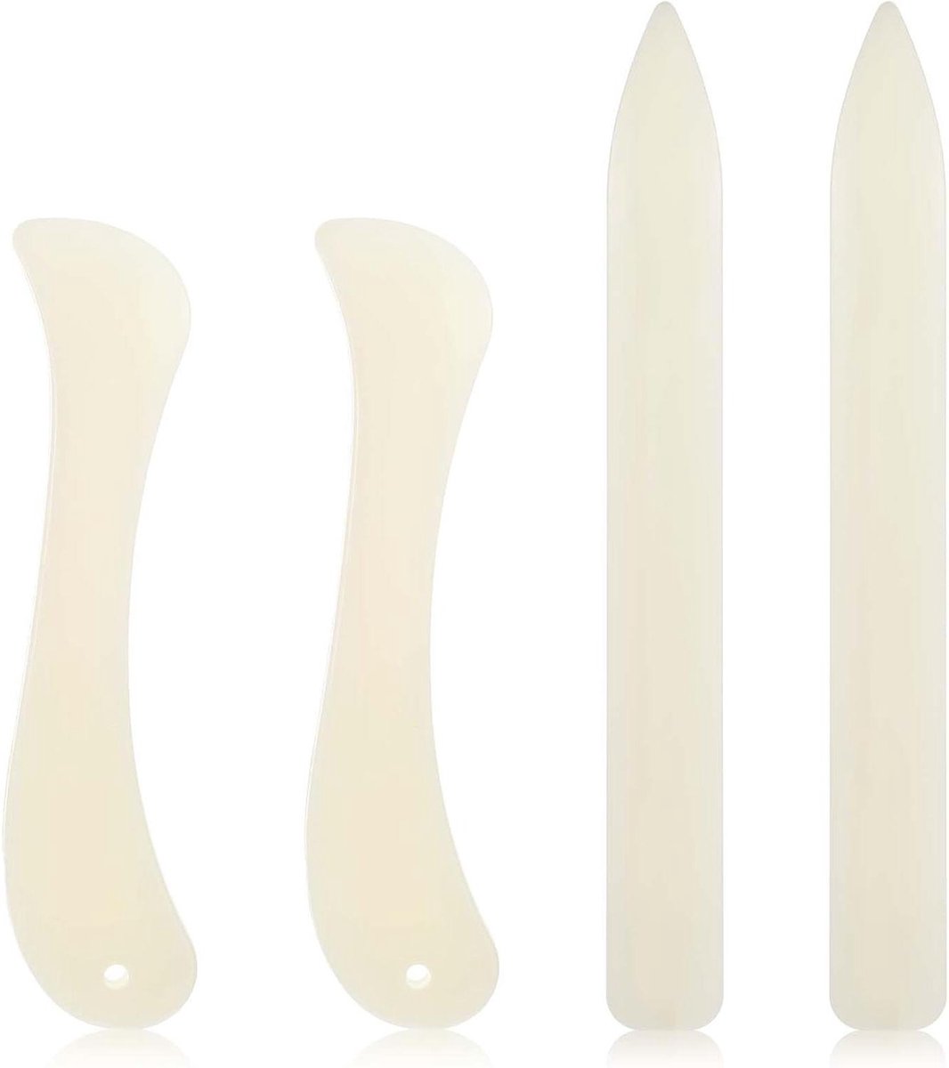 Bone Folder Paper Creaser Set - 4 stuks - Folding Scoring Burnishing Crafting Tool voor DIY Scrapbooking, Boekbinden en meer