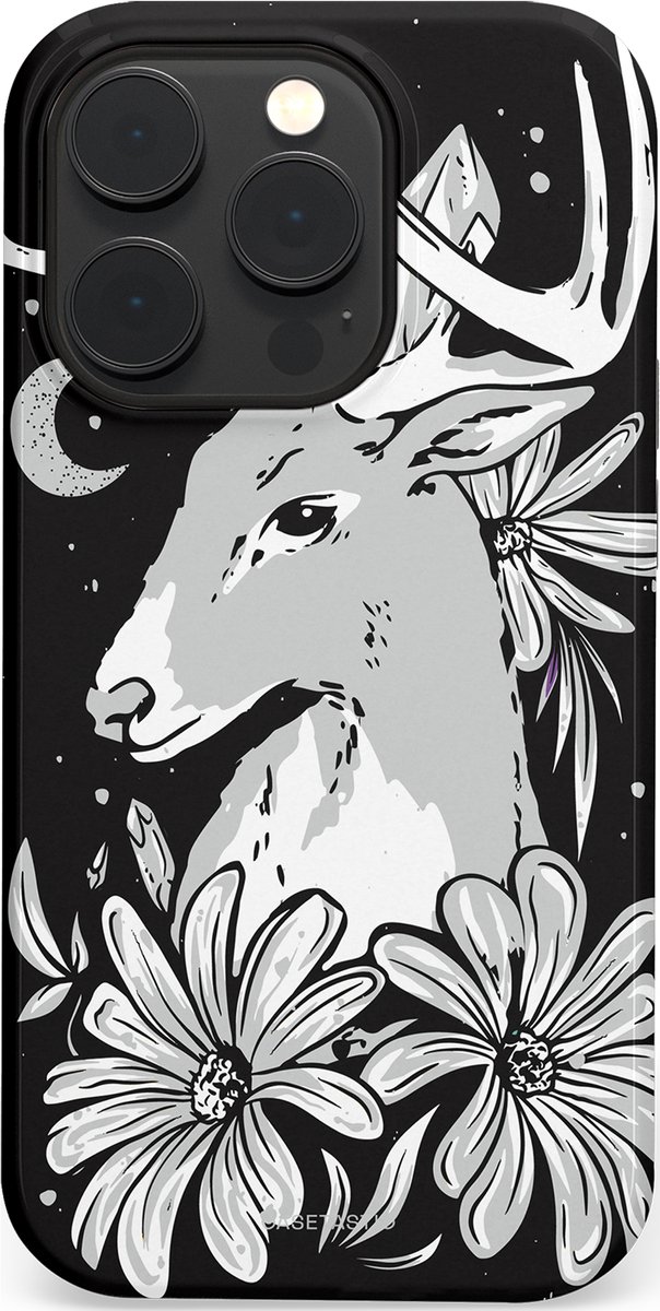 Casetastic Hoesje Geschikt voor Apple iPhone 14 Pro Magsafe - Stijlvolle Beschermende Duo-layer Case - Lunagewei