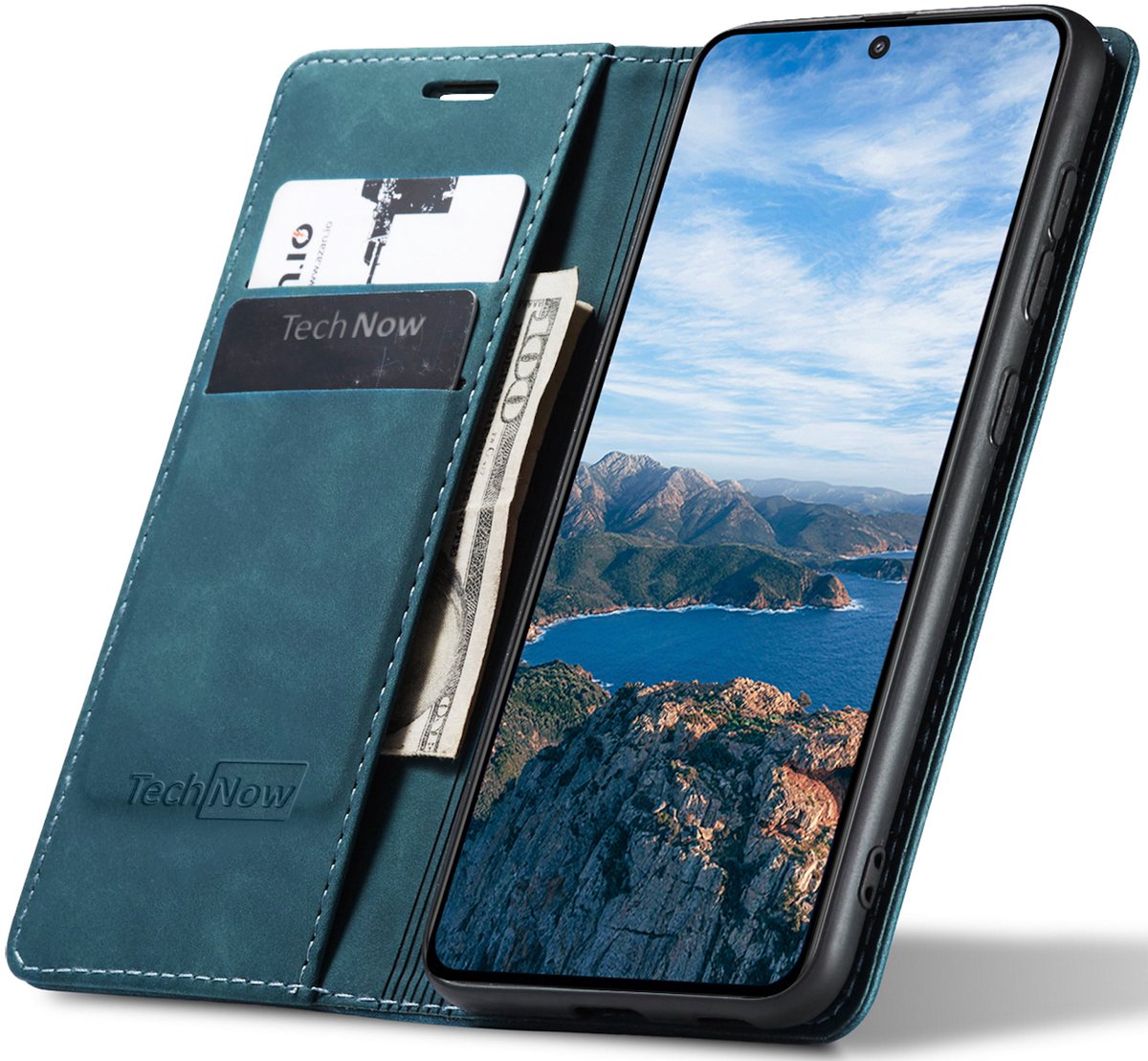 Hoesje geschikt voor Poco X7 Pro - Book Case Leer Slimline Blauw